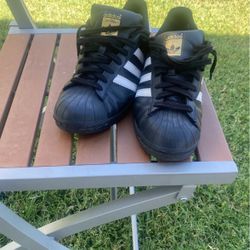 adidas superstars size 10 black 