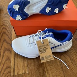 Nike Victory Pro Golf Shoes White Royal Blue Mens Size 13 NEW