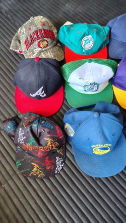 12 vintage hats sports miscellaneous warriors raiders vintage