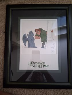 Disney Hunchback of Notre Dame Framed Cel Art