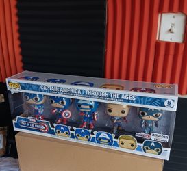 Funko Pop! Captain America: Through the Ages Year of the Shield 5-Pack Exclusive