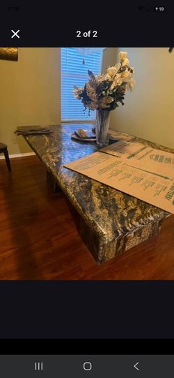 Magma granite solid dining room table