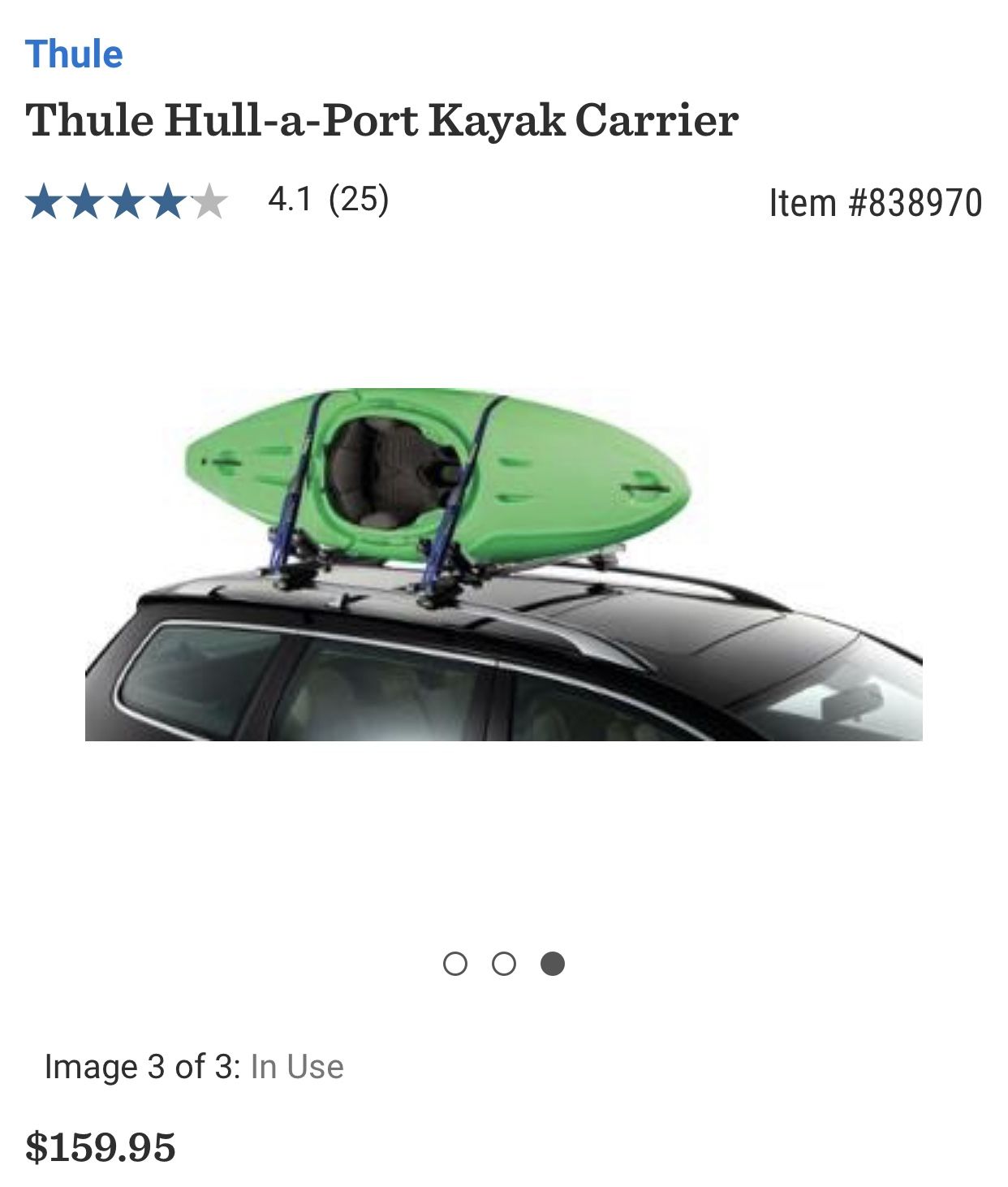 Thule Hull a Port Kayak Carrier