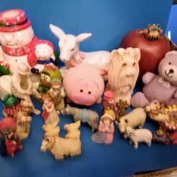 Grab Bag Of Figurines At Least A Dozen