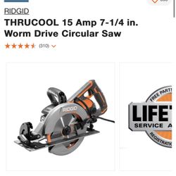 Rigid Worm Drive Saw 