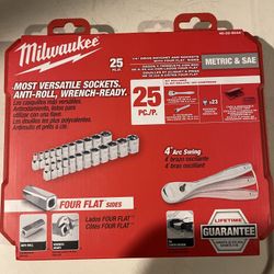 Millwaukee 25piece Rachet Set