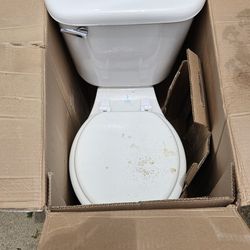 Perfectly Good White Round Toilet