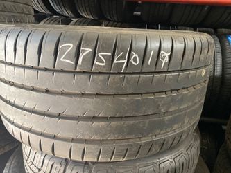 19” one tire 275/40ZR19 Michelin