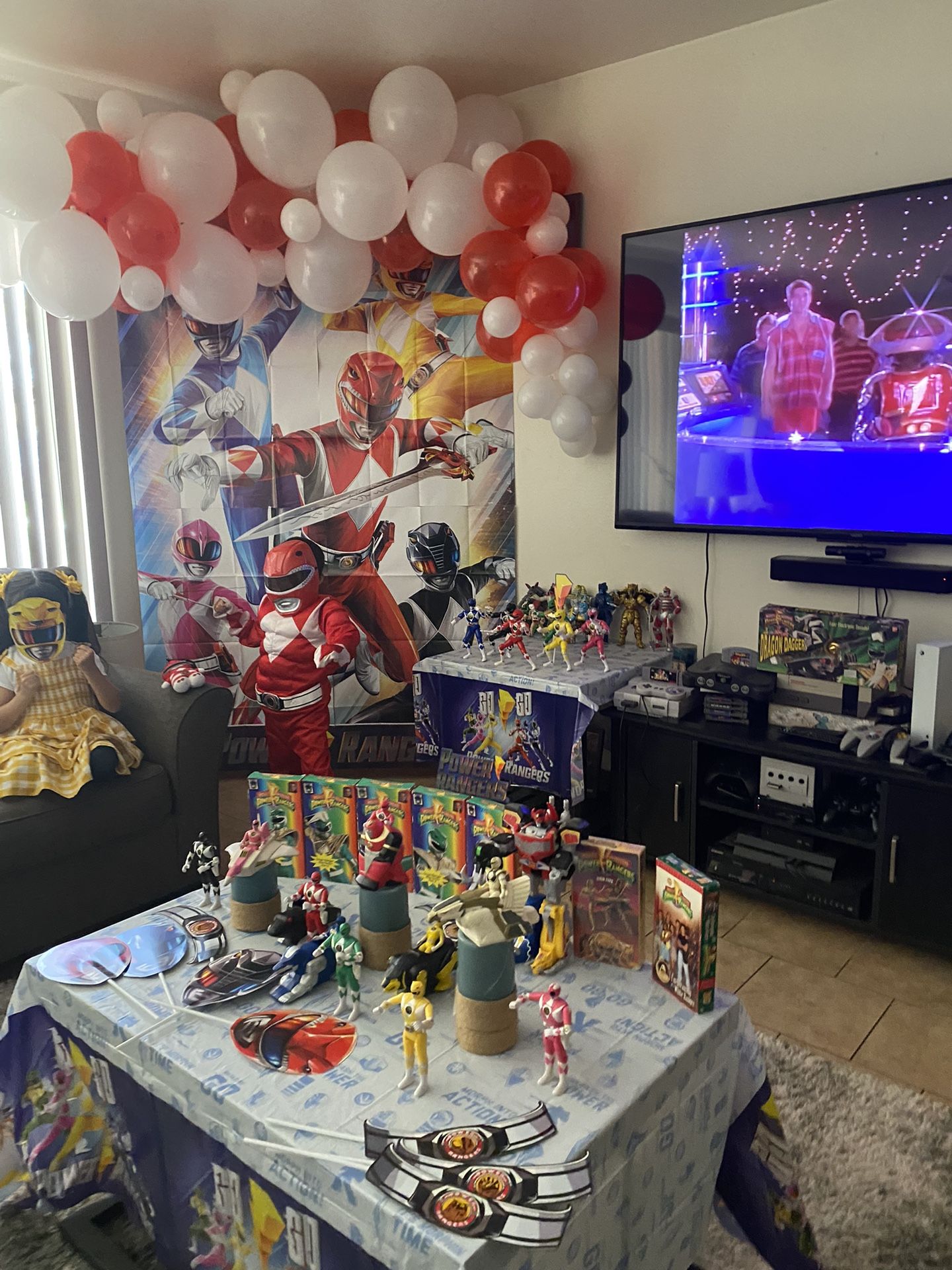 power rangers back drop