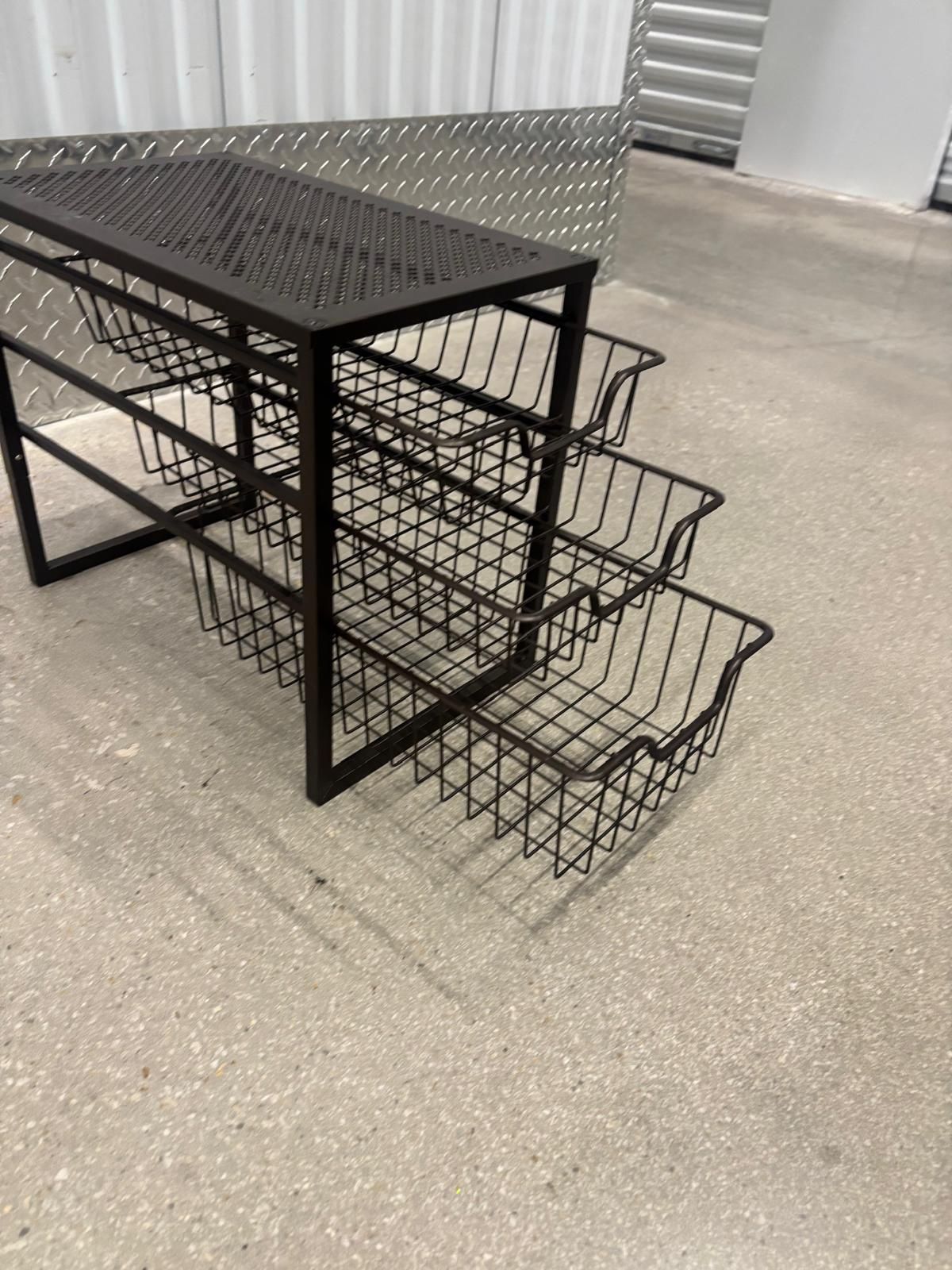 Bathroom shelving for toiletries… 10” wide , 16” depth, 13 1/2 high $40