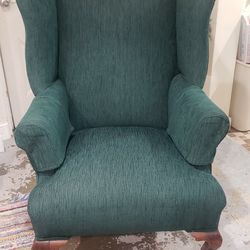 Newly Upholstered Antique Vintange wingback Chair