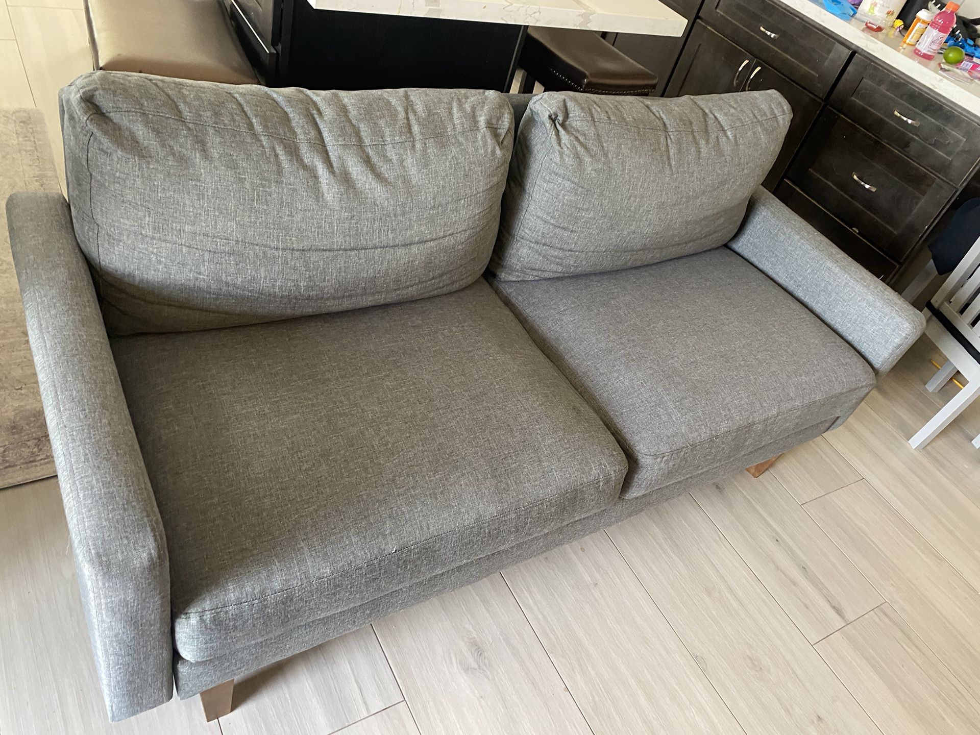 Light Gray Small Couch 
