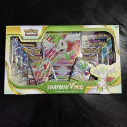 Pokemon TCG Scarlet & Violet Shaymin V Star Premium Collection Box