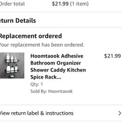 Hoomtaook Adhesive Bathroom Organizer Shower Caddy Kitchen Spice Rack Wall Mounted Drill-Free Bathroom Shelf Storage Kitchen Rack Rustproof Shower She