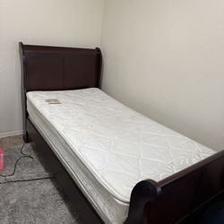 Chocolate Wood Full Size Bed