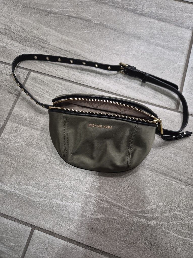 Michael Kors Green Nylon Belt Bag
