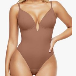 XL Popilush Shapewear Bodysuits for Women, Deep V Tummy Control Body Suits, Corset Tops, Thong, for Womens, Concert Outfits
