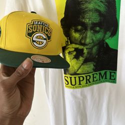 Supreme Shirt And Sonics SnapBack 