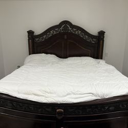 King Size Solid Wood Bed & Frame 