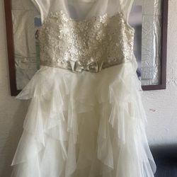 Girls Cream/Beige Dress