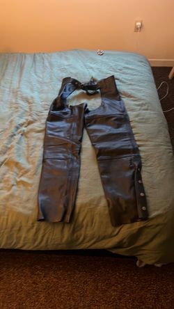 Street and Steel leather motorcycle chaps