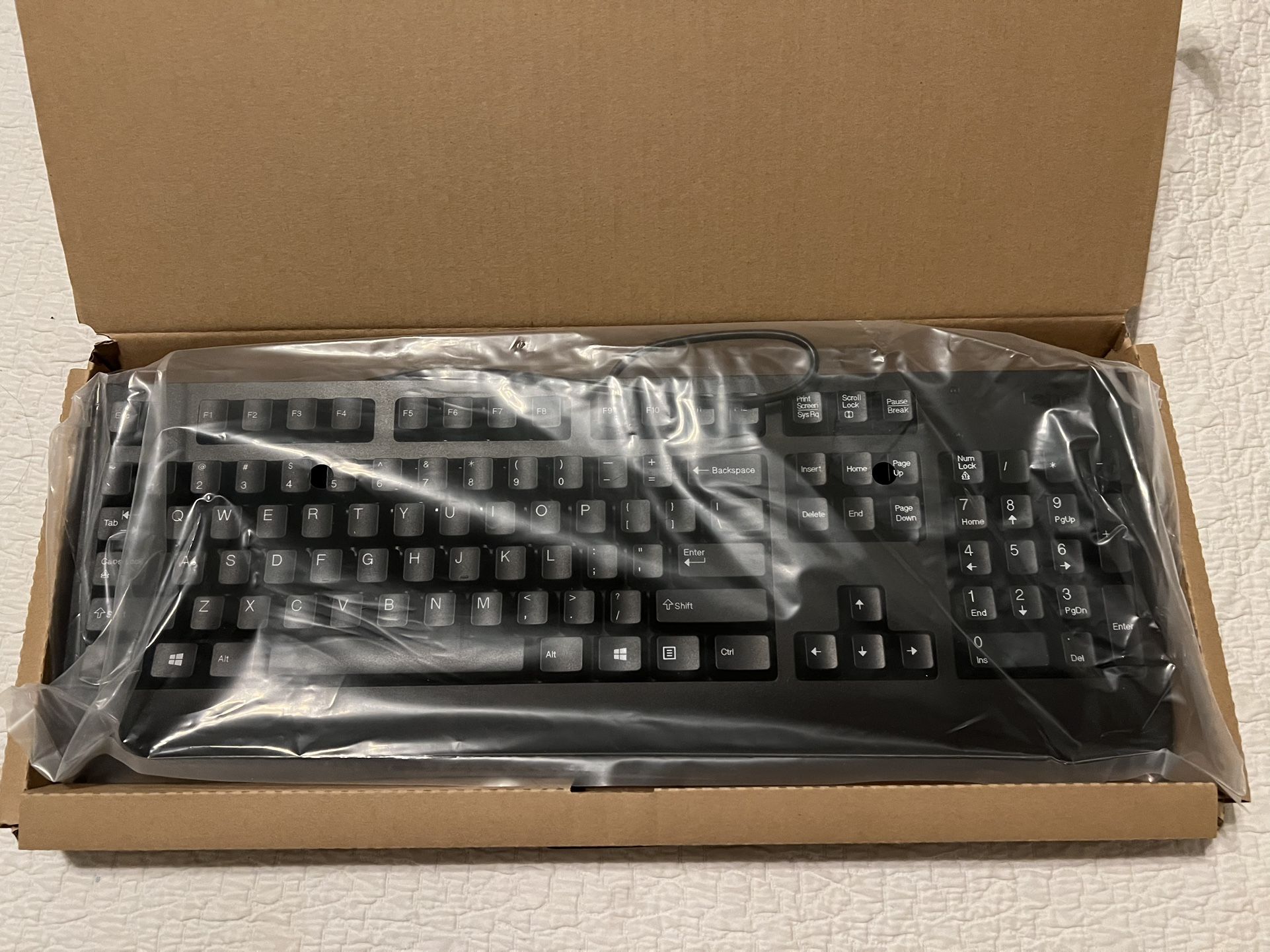 Lenovo USB Wired Computer Keyboard -Black