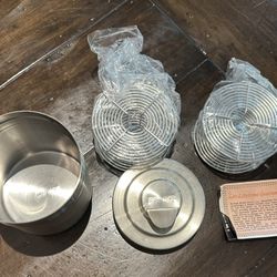 Vintage Stainless Steel Brooks Film Developing Tank w/ 2 Reels 35mm