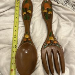 Vintage Mushroom Spoon And Fork Decor