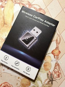 JDG Wireless CarPlay Adapter, Converts Wired CarPlay to Wireless, for Cars with Built-in Wired Apple Carplay, Super Mini USB Design Car Play Adapter f