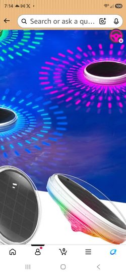 COXSENI Solar Floating Pool Lights with Remote, 4 PackRGB LED, IPX7...