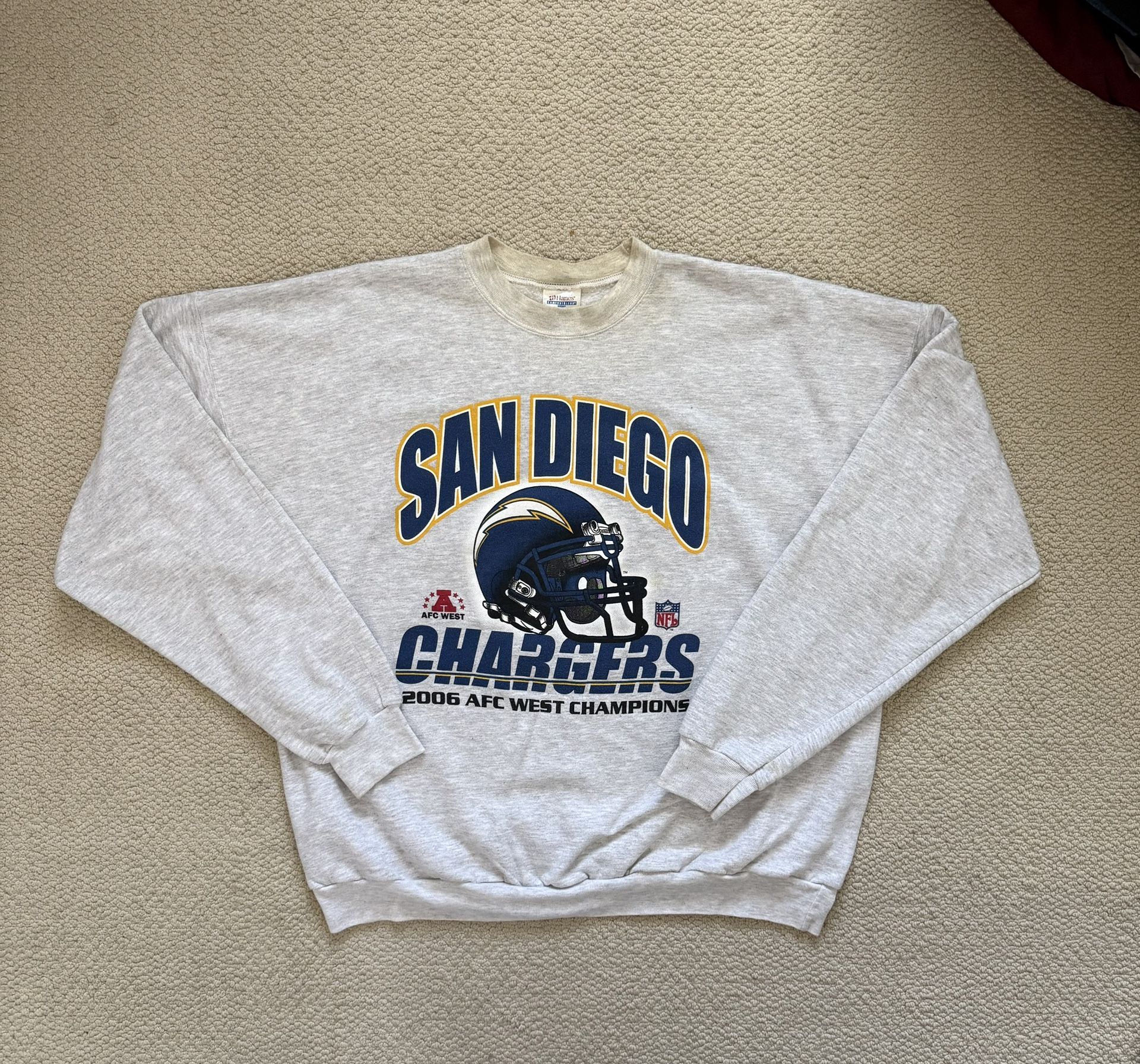 Vintage Y2K San Diego Chargers AFC West Champions Seatshirt