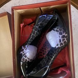 London Rag Leopard Print Heels (Brand New In Box!)