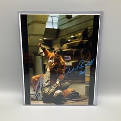 Aaron Douglas, Tahmah Penikett, Signed 8x10, Insignia, Battlestar Galactica, COA