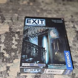 EXIT THE GAME "The Sinister Mansion" by KOSMOS. Brand New & Factory Sealed!