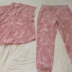 FIGS Scrubs Women’s Color Marble Rose Set
