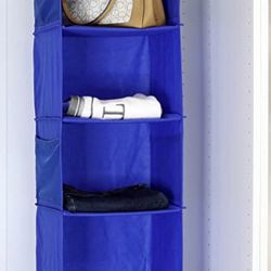 2 Blue Closet organizers ( 2 Sets For $8)