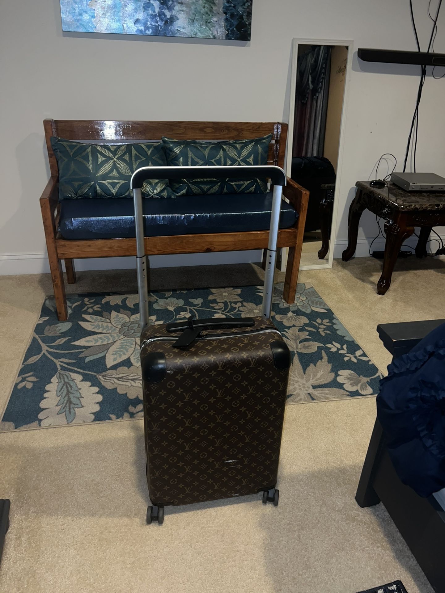 100% REAL Used Louis Vuitton Horizon 55 Rolling Suitcase