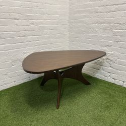 Carson Carrington Telsiai Triangle Wood Coffee Table Brown for