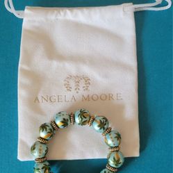 New ANGELA MOORE Multi-Color Stretch Bead Bracelet – PALM TREES