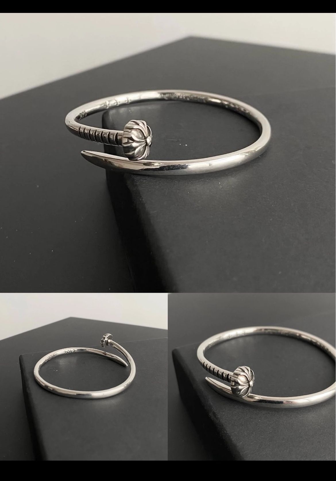 Affordable Chrome Heart Bracelet, 90% New.