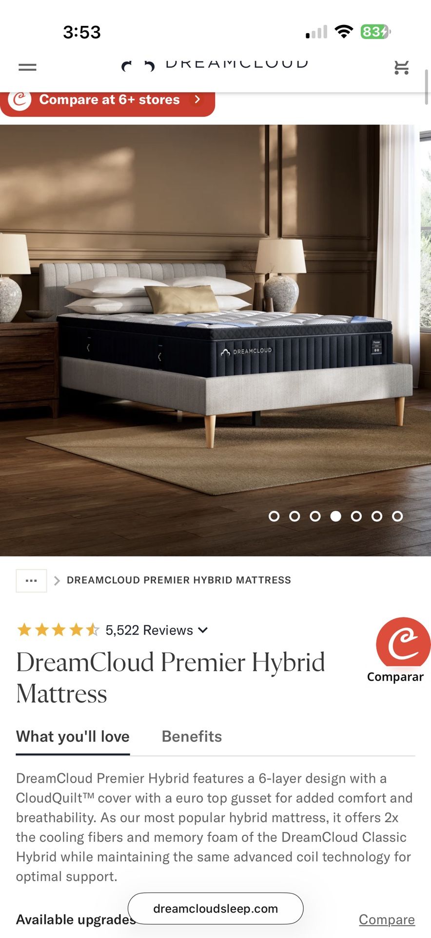 DreamCloud Hybrid Mattress