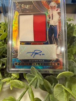 /25 RPA Ja'Lynn Polk RC 2024 Panini Select Tie-Dye Prime Selections Auto