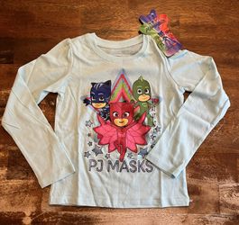 NEW PJ Masks Girls Long Sleeve Shirt 4T NWT