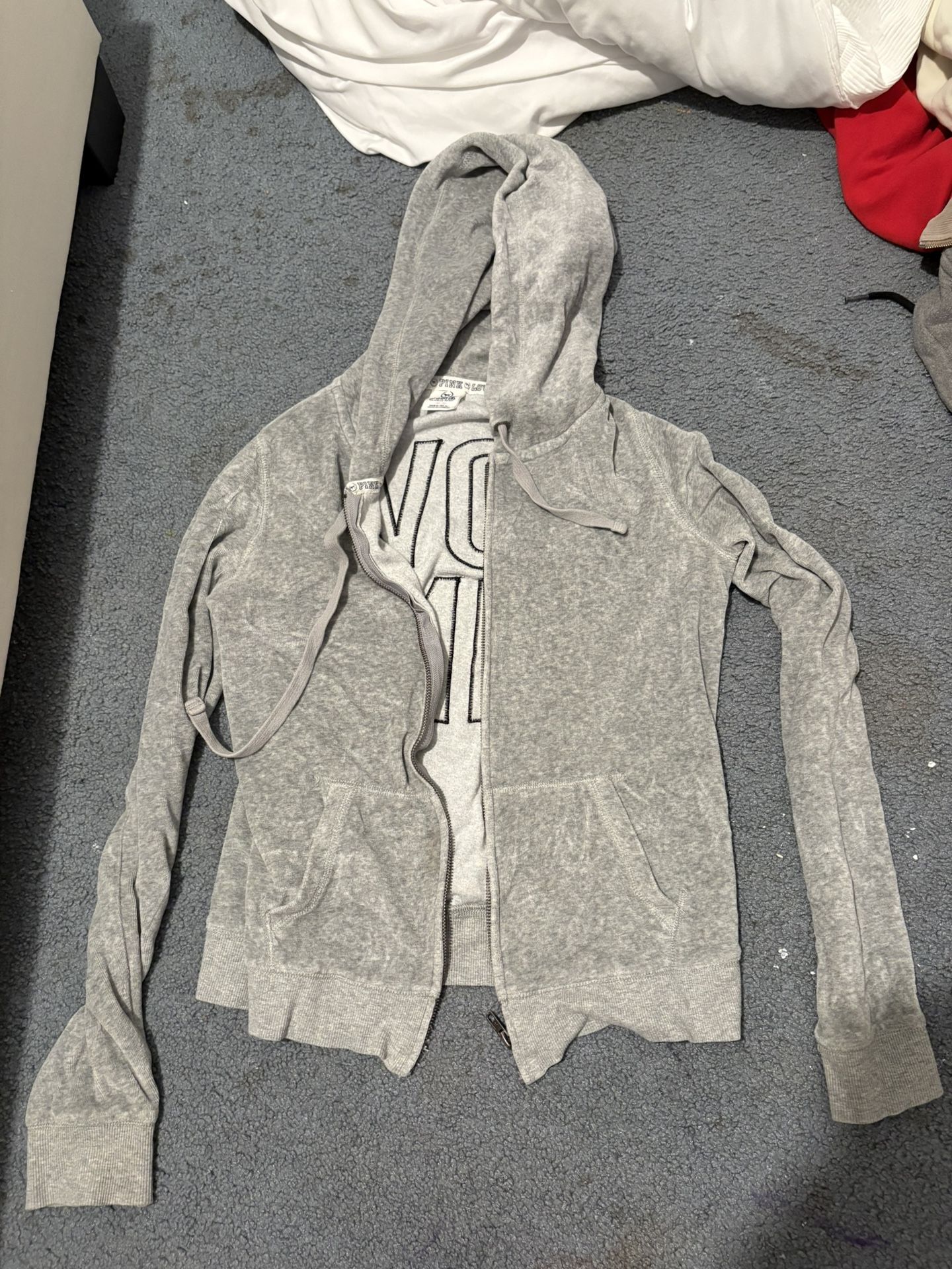 Victoria Secret Pink Discontinued Zip Up Sweater