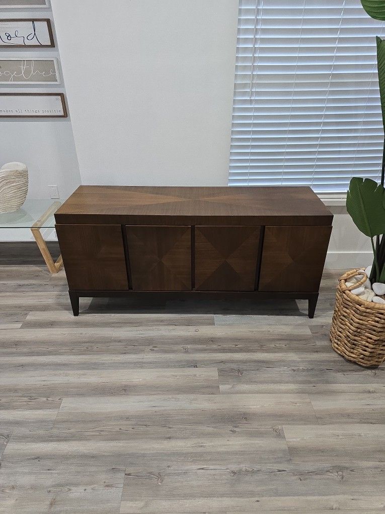 Mitchell Gold + Bob Williams TV Entertainment Stand Table Console Cabinet