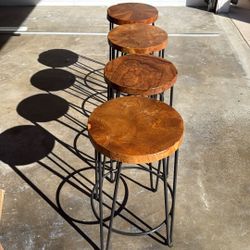 4 Counter Height Stools From Crate and Barrel