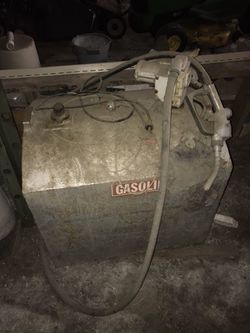 Gas fuel tank75 gal 12v pump