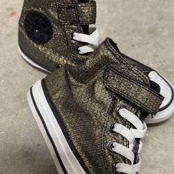Converse Chuck Taylor All Star Kids' Gold Sneakers High Tops - Youth Size US 2