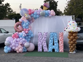 Backdrop & Balloon Garland