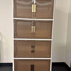 4-layer foldable storage cabinet. Size：26.5*15*50.8 New in the box